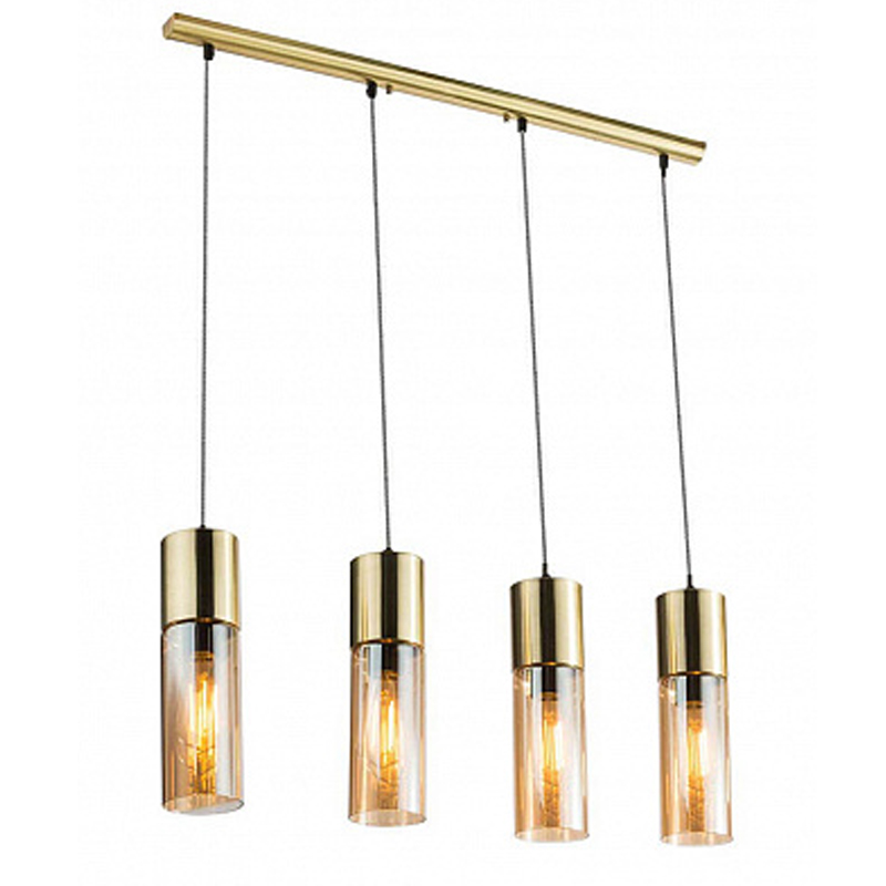Люстра Cylinder Plafond gold 4 Золотой Янтарный Люстра Cylinder Plafond gold 4 Золотой Янтарный в Рязани | Loft Concept