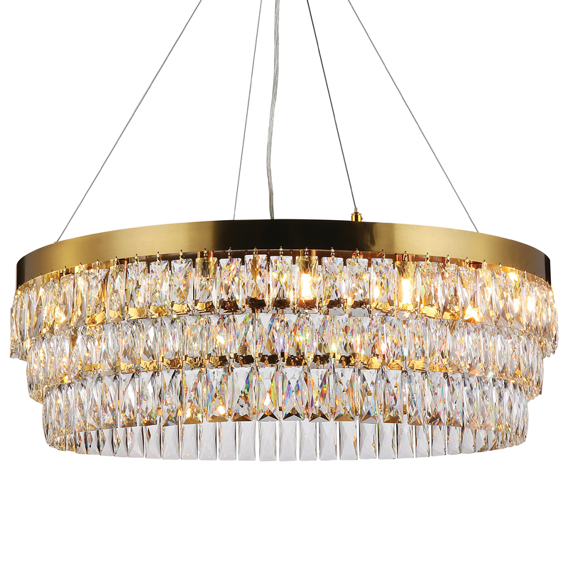 Люстра Lunet Chandelier 80 Глянцевое золото Прозрачный Люстра Lunet Chandelier 80 Глянцевое золото Прозрачный в Рязани | Loft Concept