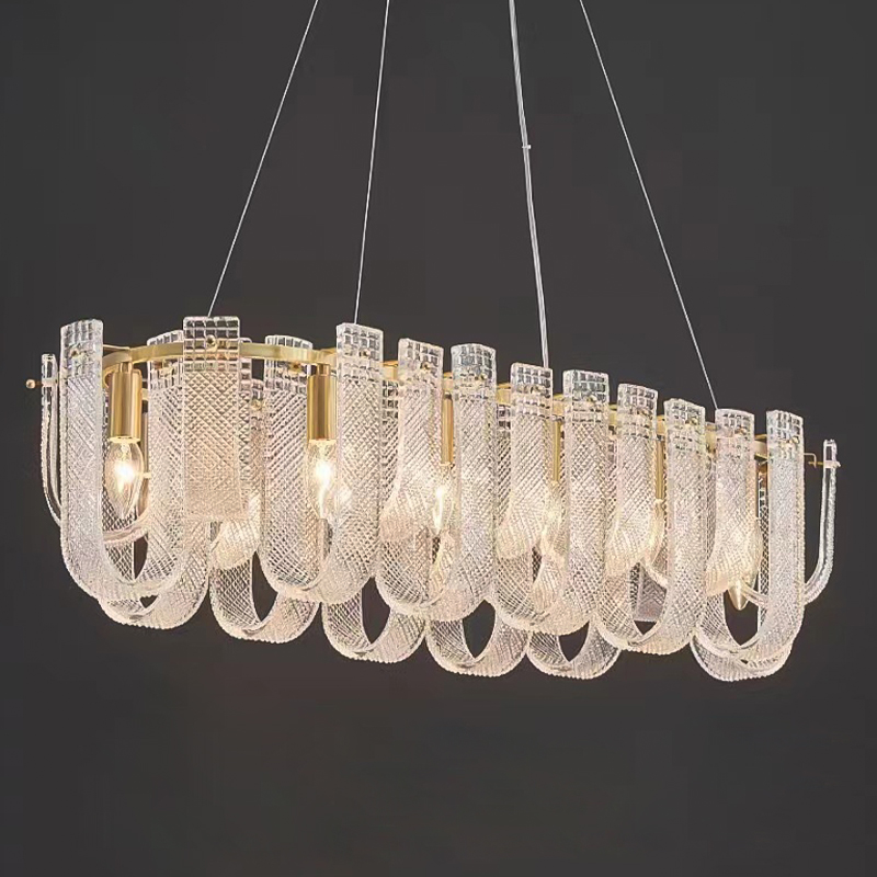 Линейная Люстра Prudence Textured Glass Chandelier A Золотой Прозрачное Стекло Линейная Люстра Prudence Textured Glass Chandelier A Золотой Прозрачное Стекло в Рязани | Loft Concept