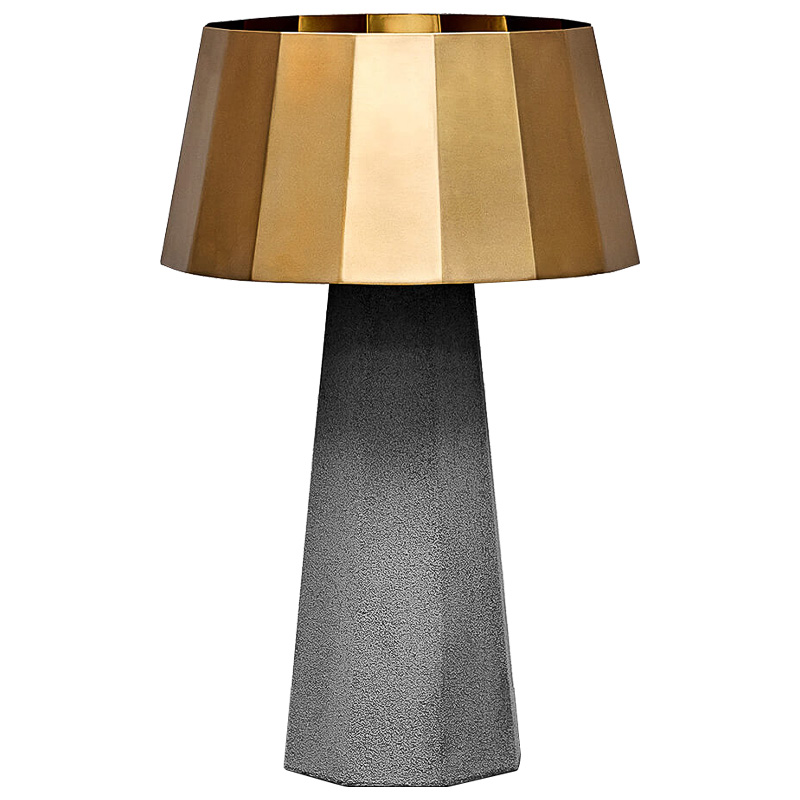 Настольная лампа Noe Concrete table lamp Серый Золотой Настольная лампа Noe Concrete table lamp Серый Золотой в Рязани | Loft Concept