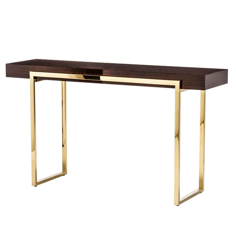 Консоль Conval Console Глянцевое золото Коричневый Консоль Conval Console Глянцевое золото Коричневый в Рязани | Loft Concept