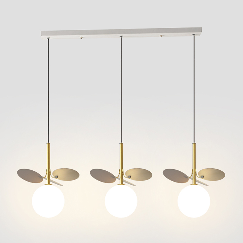 Люстра MATISSE Pendant Triple Золотой Белый Мульти Светло-серый в Рязани | Loft Concept 