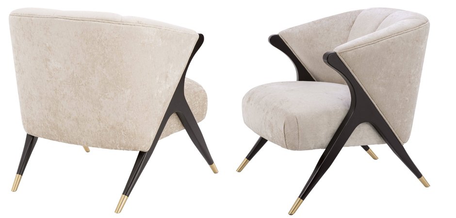 Кресло Eichholtz Chair Pavone White Кресло Eichholtz Chair Pavone White - Loft-Concept в Рязани