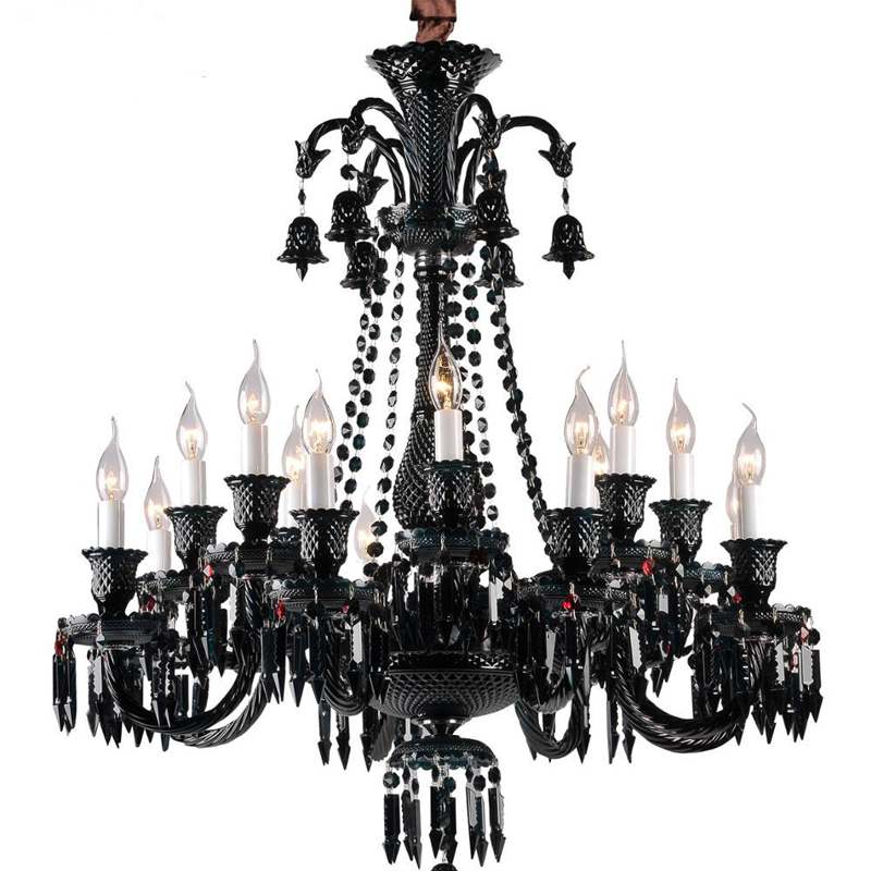 Люстра BACCARAT Zenith Midnight Chandelier 18 Черный Люстра BACCARAT Zenith Midnight Chandelier 18 Черный в Рязани | Loft Concept