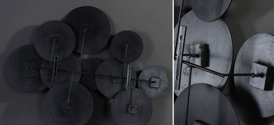 Арт-объект Disc wall art Lotus leaves - фото №3