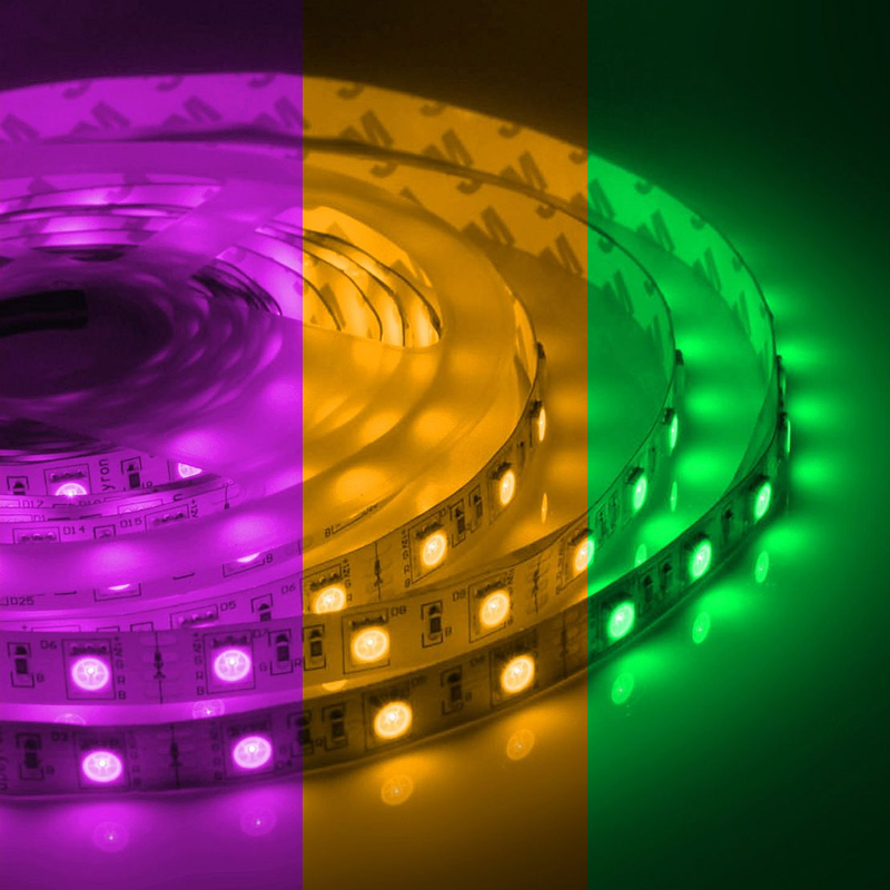 Светодиодная лента 7,2W/m 30LED/m 5050SMD разноцветная 3M Белый Светодиодная лента 7,2W/m 30LED/m 5050SMD разноцветная 3M Белый в Рязани | Loft Concept