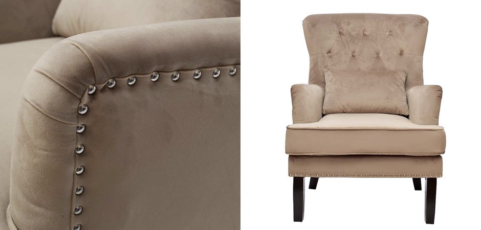 Кресло Stony Brook Chair Beige Кресло Stony Brook Chair Beige - Loft-Concept в Рязани