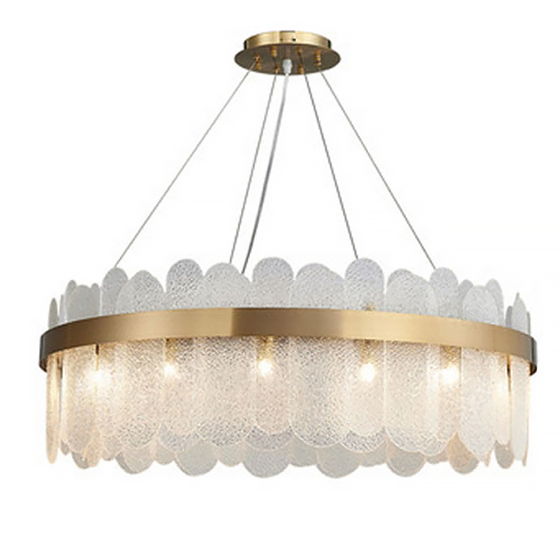 Люстра Blount Chandelier Raised Латунь Прозрачный Люстра Blount Chandelier Raised Латунь Прозрачный в Рязани | Loft Concept