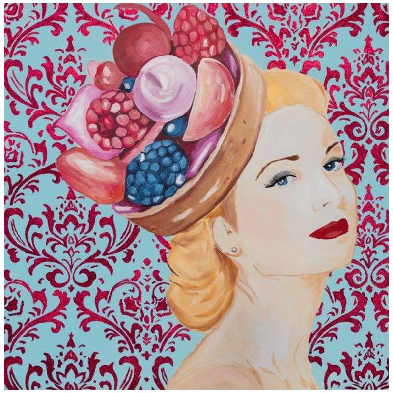 Картина Grace Kelly with Berry Tart Headdress and Damask Background Мульти Картина Grace Kelly with Berry Tart Headdress and Damask Background Мульти в Рязани | Loft Concept