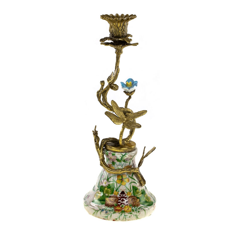 Подсвечник Curly Flower Bronze Мульти Бронза Подсвечник Curly Flower Bronze Мульти Бронза в Рязани | Loft Concept