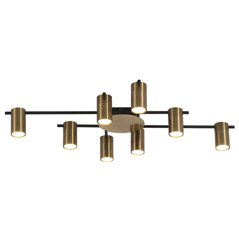 Потолочный светильник Tribes Chandelier Gold Черный Золотой Потолочный светильник Tribes Chandelier Gold Черный Золотой в Рязани | Loft Concept