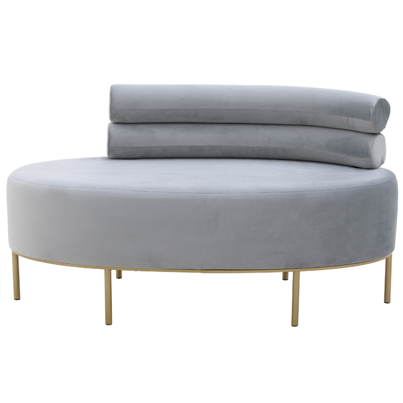 Кушетка Fening Lounge Gray Светло-серый Золотой Кушетка Fening Lounge Gray Светло-серый Золотой в Рязани | Loft Concept
