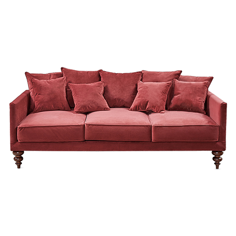Диван Graceful Details Sofa Crimson Коричневый Малиновый (Crimson) Диван Graceful Details Sofa Crimson Коричневый Малиновый (Crimson) в Рязани | Loft Concept
