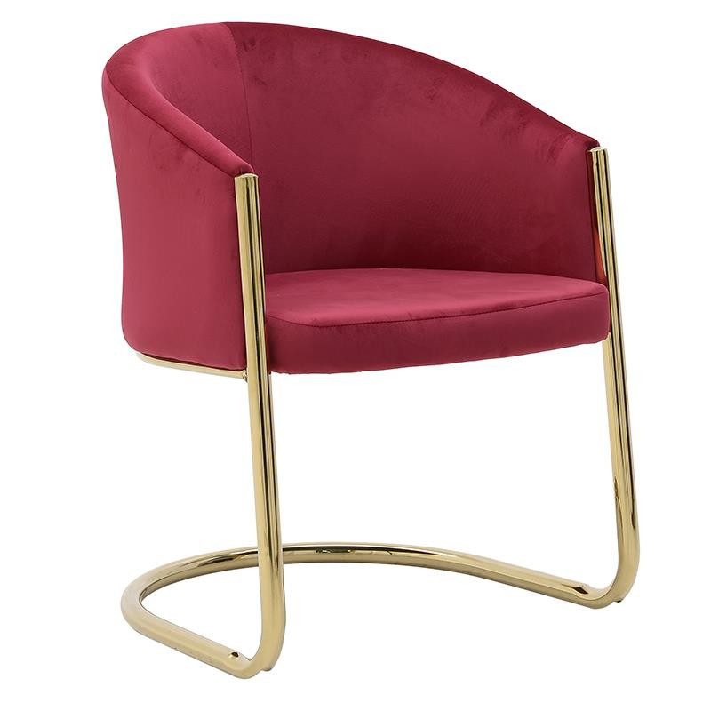 Стул Imelda Chair Crimson Малиновый (Crimson) Глянцевое золото Стул Imelda Chair Crimson Малиновый (Crimson) Глянцевое золото в Рязани | Loft Concept