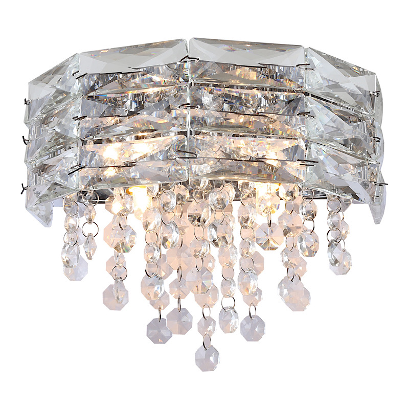 Настенный светильник Roul Crystal Light Хром Прозрачный в Рязани | Loft Concept 