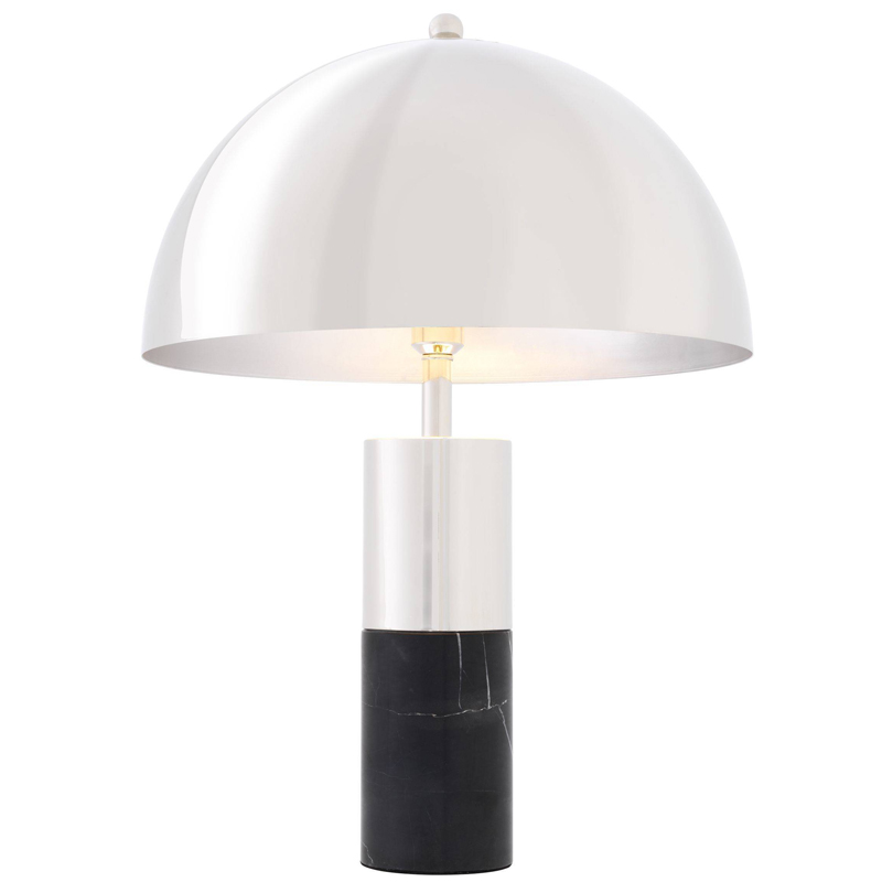 Настольная лампа Eichholtz Table Lamp Flair nickel Никель Черный Настольная лампа Eichholtz Table Lamp Flair nickel Никель Черный в Рязани | Loft Concept
