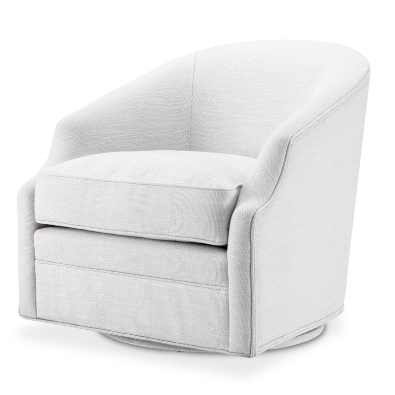 Кресло Eichholtz Swivel Chair Gustav Белый Кресло Eichholtz Swivel Chair Gustav Белый в Рязани | Loft Concept