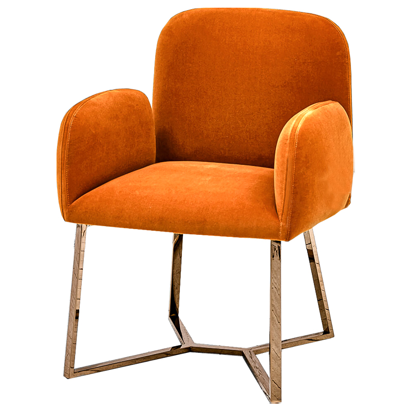 Стул Clifford Stool Orange Оранжевый Розовое золото Стул Clifford Stool Orange Оранжевый Розовое золото в Рязани | Loft Concept