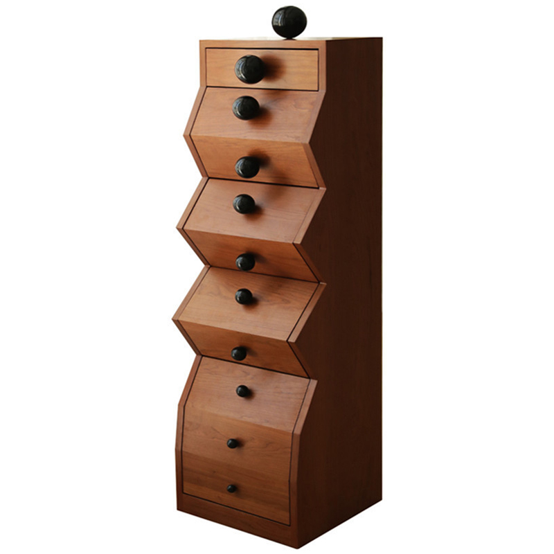 Комод Garton Wooden Forms Chest Of Drawers Коричневый Черный Комод Garton Wooden Forms Chest Of Drawers Коричневый Черный в Рязани | Loft Concept