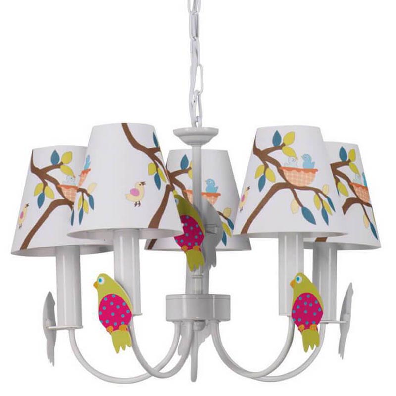 Люстра Сolored Nestlings Chandelier Мульти Белый Люстра Сolored Nestlings Chandelier Мульти Белый в Рязани | Loft Concept