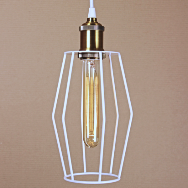 Подвесной светильник Wire Cage Pendant Spauk White Белый Подвесной светильник Wire Cage Pendant Spauk White Белый в Рязани | Loft Concept