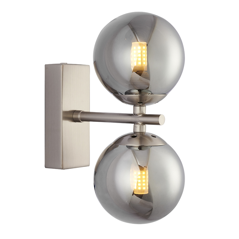 Бра Berries Sconce smok Никель Стекло Смок Бра Berries Sconce smok Никель Стекло Смок в Рязани | Loft Concept