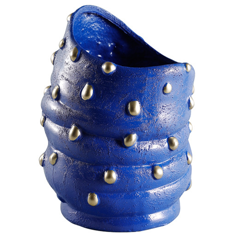 Ваза Molecule Collection Vase Blue Gold Синий Золотой Ваза Molecule Collection Vase Blue Gold Синий Золотой в Рязани | Loft Concept