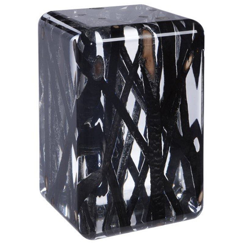 Дизайнерский Стол KISIMI ICE burned Occasional table Прозрачный Черный Дизайнерский Стол KISIMI ICE burned Occasional table Прозрачный Черный в Рязани | Loft Concept