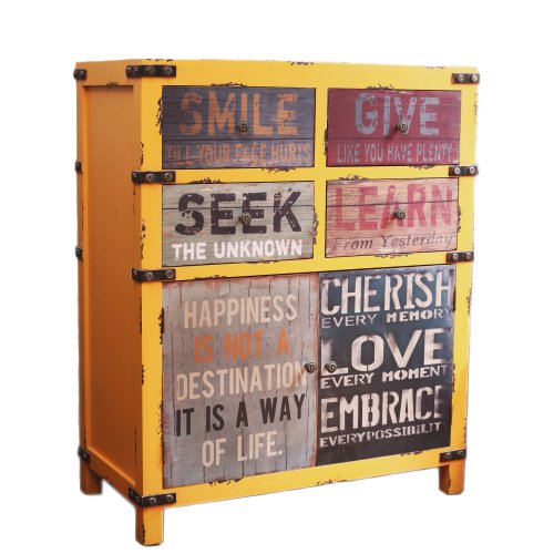 Комод Container Give a smile Желтый Мульти в Рязани | Loft Concept 