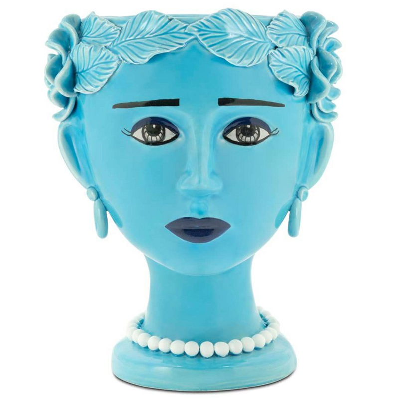 Ваза Vase Selva Blissful Turquoise Бирюзовый Ваза Vase Selva Blissful Turquoise Бирюзовый в Рязани | Loft Concept