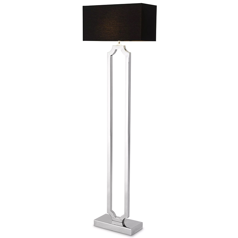 Торшер Eichholtz Floor Lamp Sterlington Никель Черный Торшер Eichholtz Floor Lamp Sterlington Никель Черный в Рязани | Loft Concept