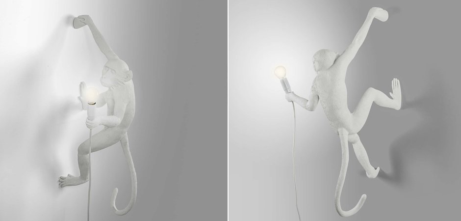 Бра Seletti The Monkey Lamp Hanging Version Right Бра Seletti The Monkey Lamp Hanging Version Right - Loft-Concept в Рязани