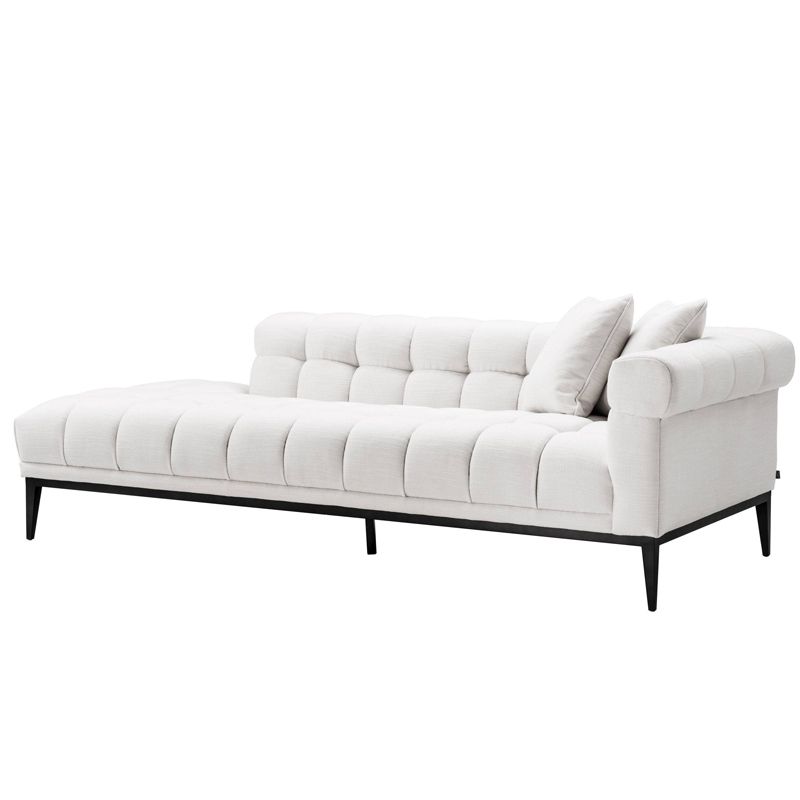 Кушетка Eichholtz Lounge Sofa Aurelio Right Белый Черный Кушетка Eichholtz Lounge Sofa Aurelio Right Белый Черный в Рязани | Loft Concept