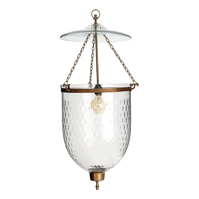 Люстра Lantern Bexley S Латунь Античная полированная Прозрачное Стекло Люстра Lantern Bexley S Латунь Античная полированная Прозрачное Стекло в Рязани | Loft Concept