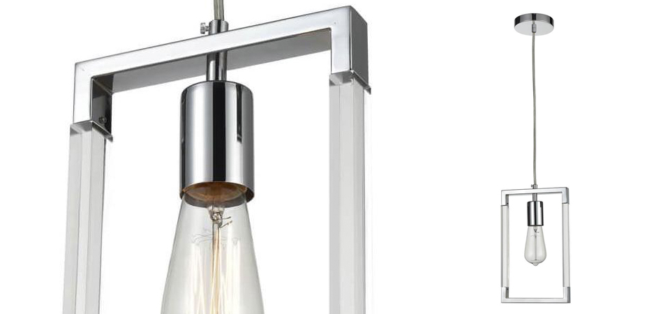 Подвесной светильник Transparent Strips Chromium One Подвесной светильник Transparent Strips Chromium One - Loft-Concept в Рязани