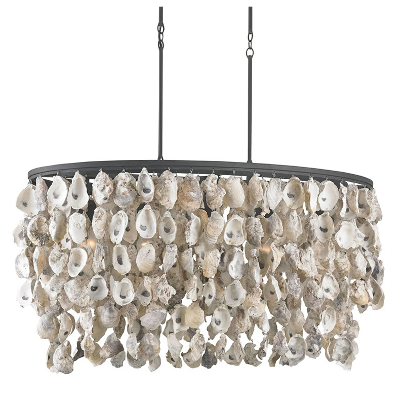 Люстра из натуральных ракушек Stillwater Oval Chandelier  в Рязани | Loft Concept 