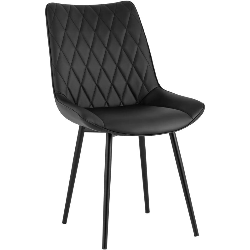 Стул Seoul S Chair Черная Экокожа Черный Стул Seoul S Chair Черная Экокожа Черный в Рязани | Loft Concept