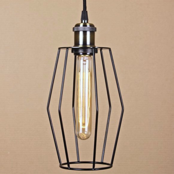 Подвесной светильник Wire Cage Pendant Spauk Black Черный Подвесной светильник Wire Cage Pendant Spauk Black Черный в Рязани | Loft Concept