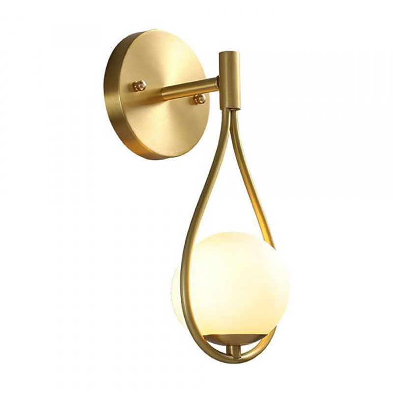 Бра Drop Pearls с Плафоном Gold Золотой Белый Бра Drop Pearls с Плафоном Gold Золотой Белый в Рязани | Loft Concept