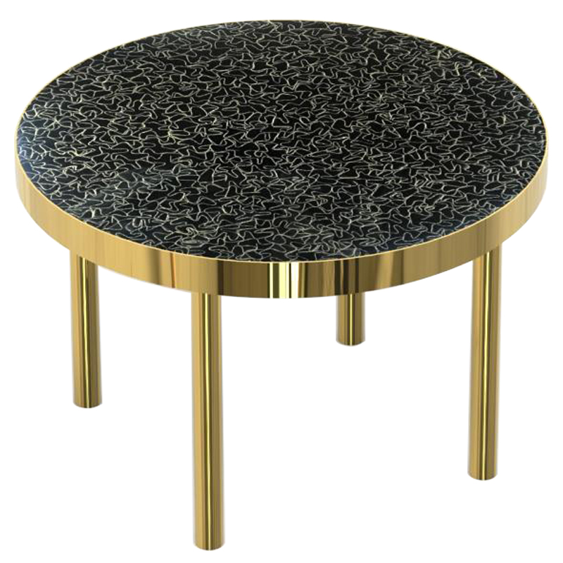 Журнальный столик BLACK BRASS Черный Латунь Журнальный столик BLACK BRASS Черный Латунь в Рязани | Loft Concept