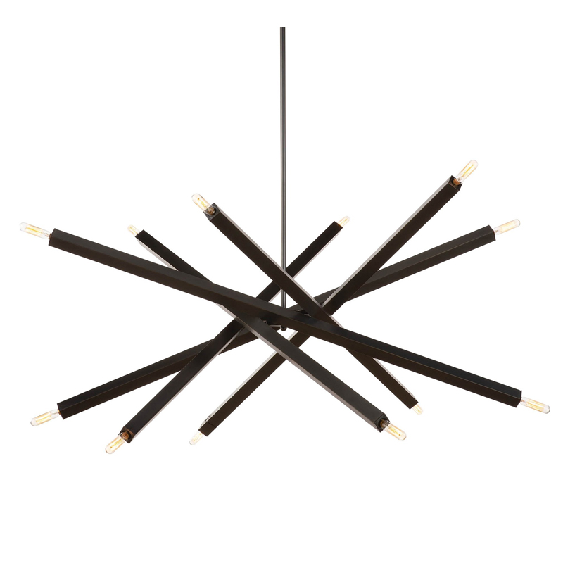 Люстра Blathmac Black Chandelier Черный Люстра Blathmac Black Chandelier Черный в Рязани | Loft Concept