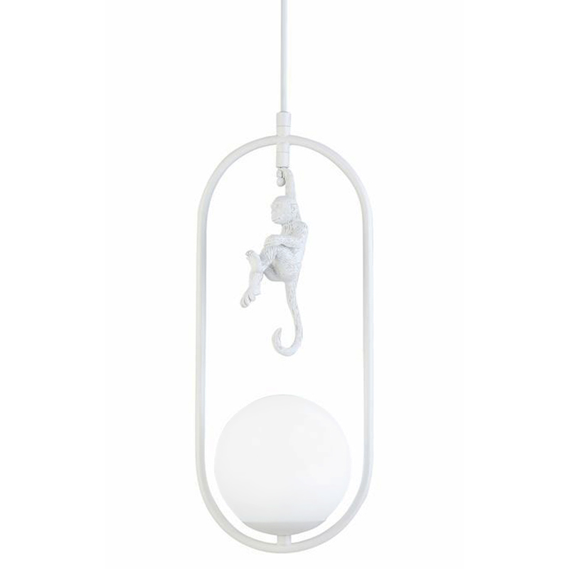 Подвесной светильник Hanging Monkey over Белый Подвесной светильник Hanging Monkey over Белый в Рязани | Loft Concept