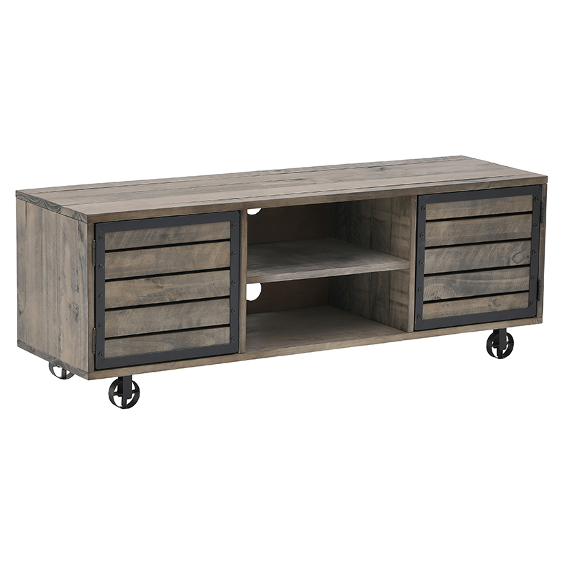 Деревянный длинный комод на колесах Morris Chest of Drawers Коричневый Деревянный длинный комод на колесах Morris Chest of Drawers Коричневый в Рязани | Loft Concept