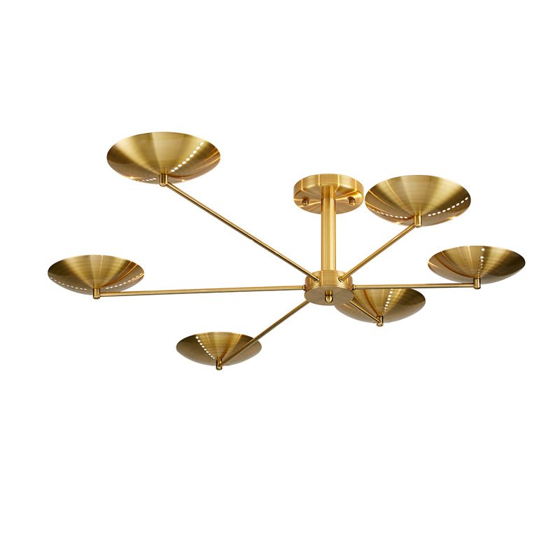Потолочный светильник Brass Disk Латунь Потолочный светильник Brass Disk Латунь в Рязани | Loft Concept