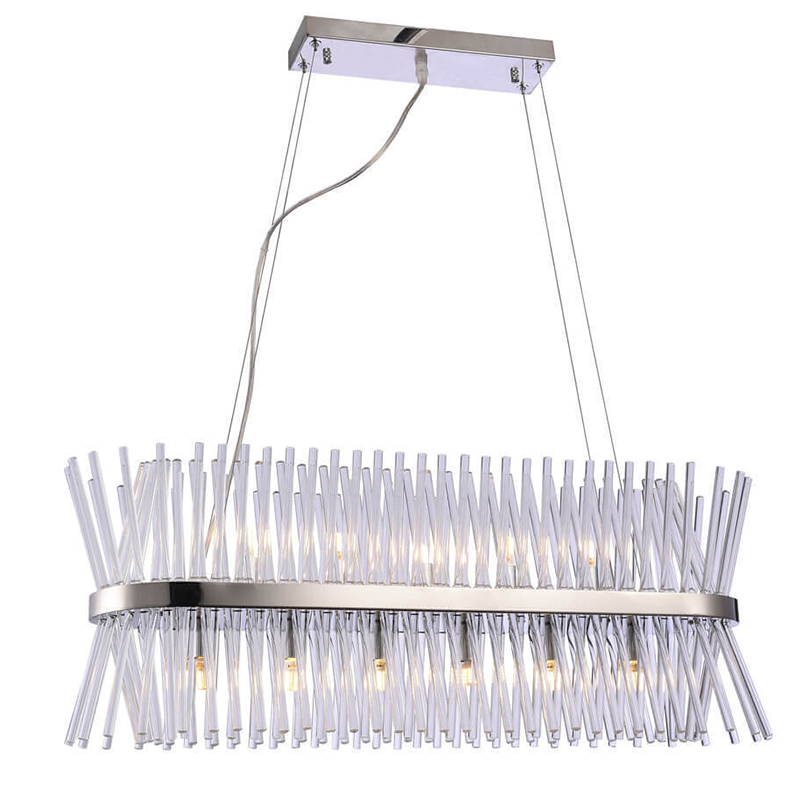 Люстра Nembus Rini Chandelier Chrome Хром Прозрачное Стекло Люстра Nembus Rini Chandelier Chrome Хром Прозрачное Стекло в Рязани | Loft Concept