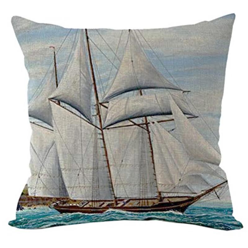 Декоративная подушка Stile Marino Ship Мульти Декоративная подушка Stile Marino Ship Мульти в Рязани | Loft Concept