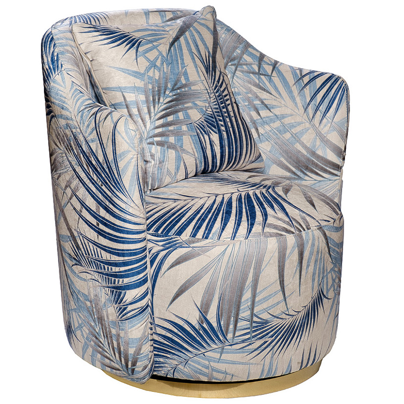 Кресло Foliage Grey Armchair Серый Бежево-серый Синий Голубой Золотой Кресло Foliage Grey Armchair Серый Бежево-серый Синий Голубой Золотой в Рязани | Loft Concept