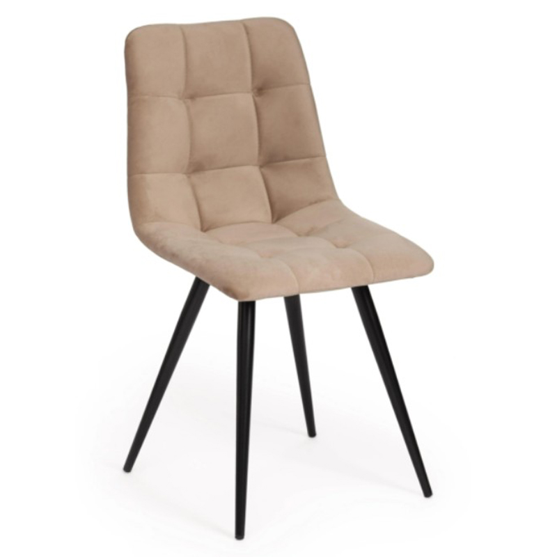 Стул Nancy Beige Chair Бежевый Черный Стул Nancy Beige Chair Бежевый Черный в Рязани | Loft Concept