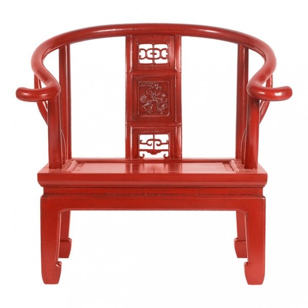 Кресло для медитации Chinese Armchair Red Красный Кресло для медитации Chinese Armchair Red Красный в Рязани | Loft Concept