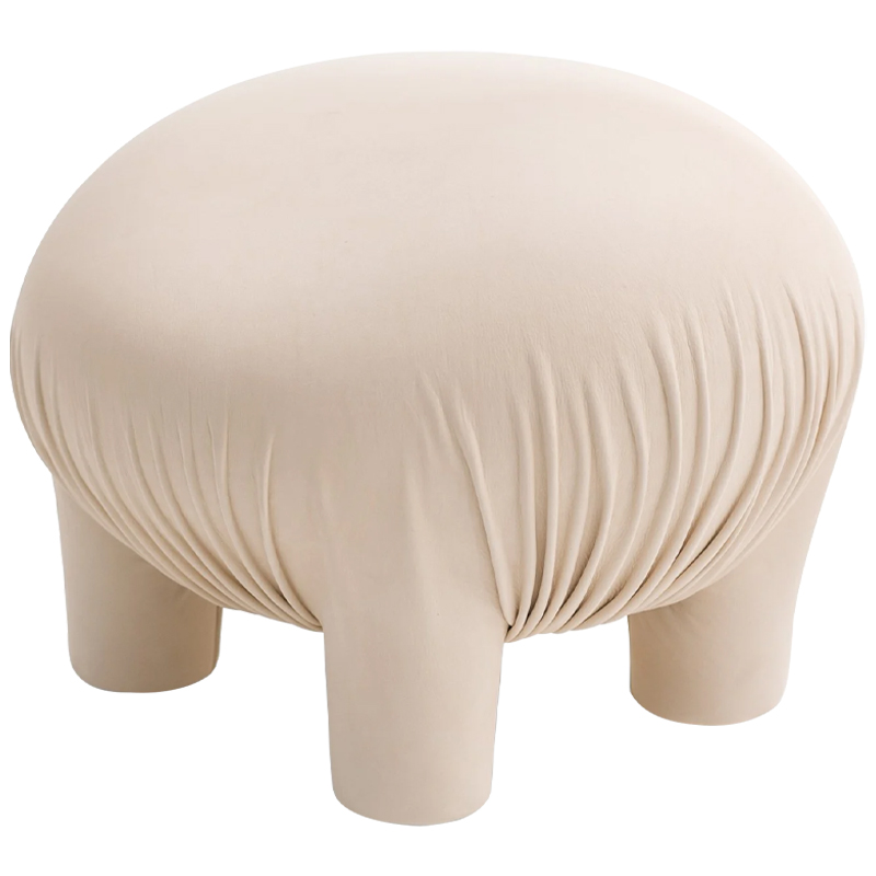 Пуф Бархат Anomaly дизайн Moroso Velvet Молочный Пуф Бархат Anomaly дизайн Moroso Velvet Молочный в Рязани | Loft Concept